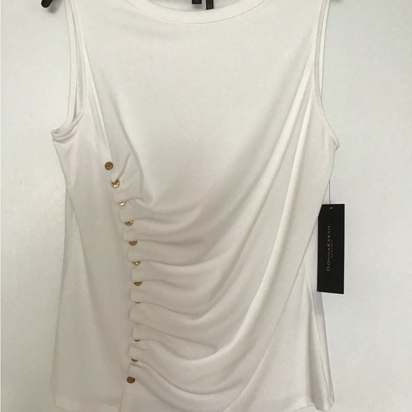 NWT Donna Karan Knit Top - Size M.  See pics - Beautiful! - Picture 9 of 9